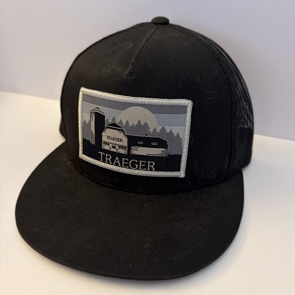Traeger Trucking Hat Collectible Barn Mt Angel 6 Panel Mesh Adjustable